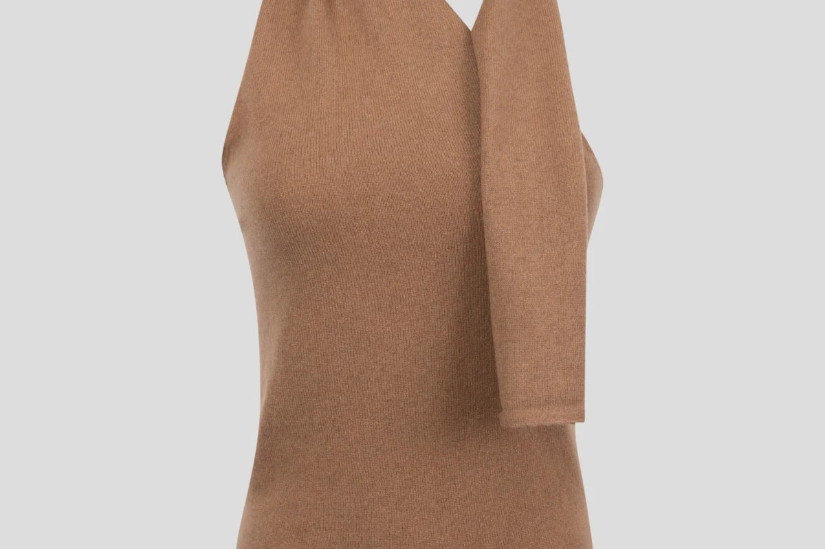 The Aurora One Shoulder Cashmere Top